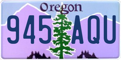 OR license plate 945AQU