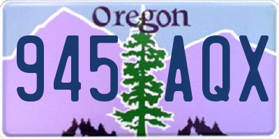 OR license plate 945AQX