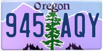 OR license plate 945AQY