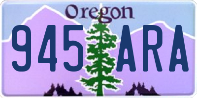 OR license plate 945ARA