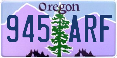 OR license plate 945ARF