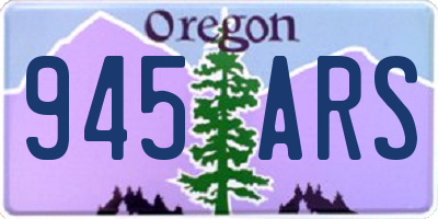 OR license plate 945ARS