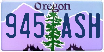 OR license plate 945ASH