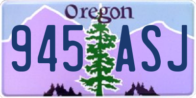 OR license plate 945ASJ