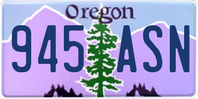 OR license plate 945ASN