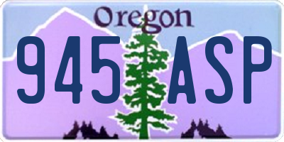 OR license plate 945ASP