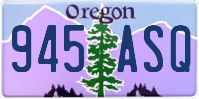 OR license plate 945ASQ
