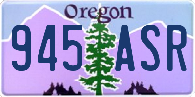 OR license plate 945ASR