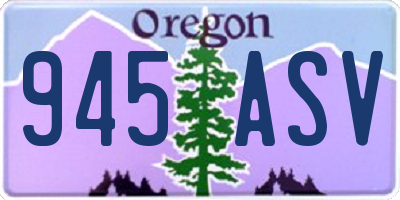 OR license plate 945ASV