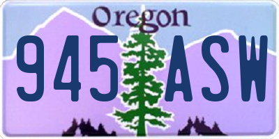 OR license plate 945ASW