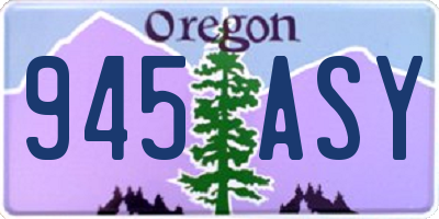 OR license plate 945ASY