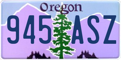 OR license plate 945ASZ