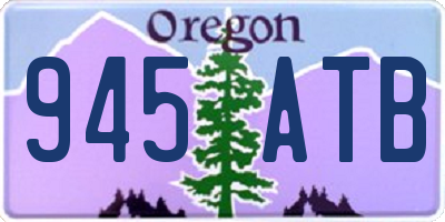 OR license plate 945ATB