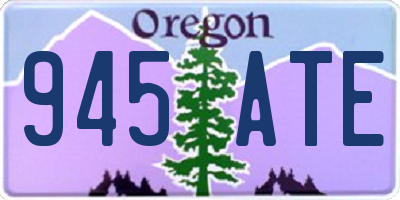 OR license plate 945ATE