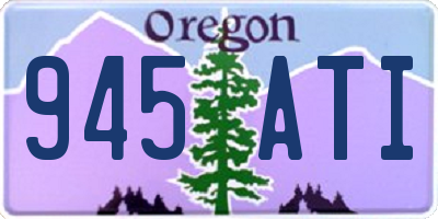 OR license plate 945ATI