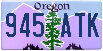 OR license plate 945ATK