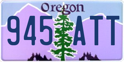 OR license plate 945ATT