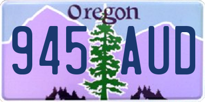 OR license plate 945AUD