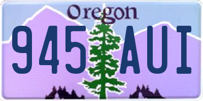 OR license plate 945AUI