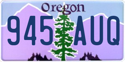 OR license plate 945AUQ