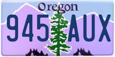 OR license plate 945AUX