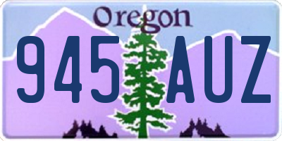 OR license plate 945AUZ