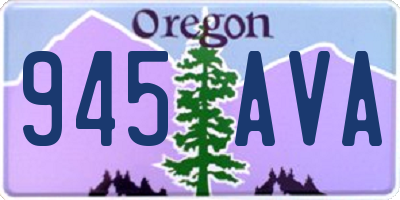 OR license plate 945AVA