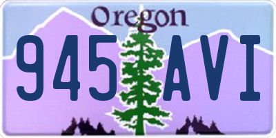 OR license plate 945AVI