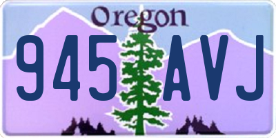 OR license plate 945AVJ