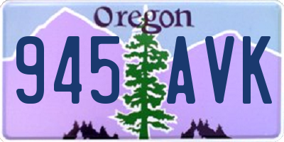 OR license plate 945AVK