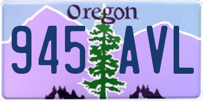 OR license plate 945AVL