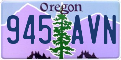 OR license plate 945AVN