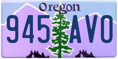 OR license plate 945AVO