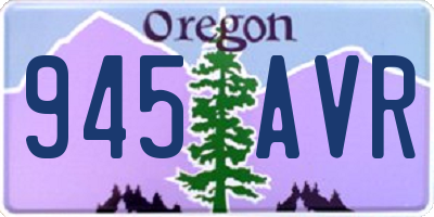 OR license plate 945AVR