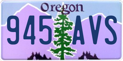 OR license plate 945AVS