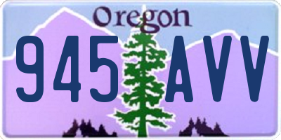 OR license plate 945AVV