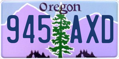 OR license plate 945AXD