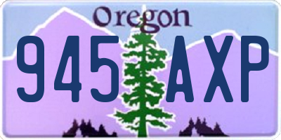 OR license plate 945AXP