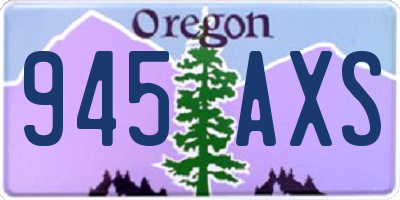 OR license plate 945AXS