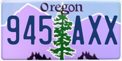 OR license plate 945AXX