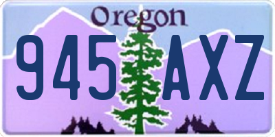 OR license plate 945AXZ