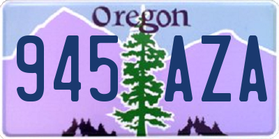 OR license plate 945AZA