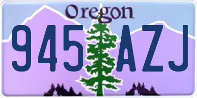 OR license plate 945AZJ