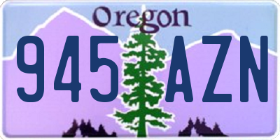 OR license plate 945AZN