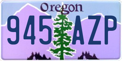 OR license plate 945AZP