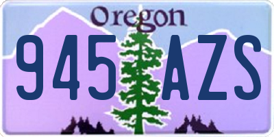 OR license plate 945AZS