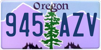 OR license plate 945AZV