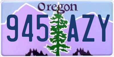 OR license plate 945AZY