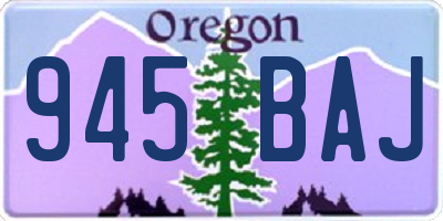 OR license plate 945BAJ