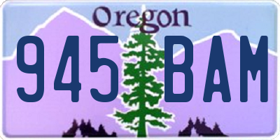 OR license plate 945BAM